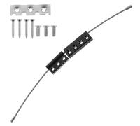 Generico Set 3 Pezzi Cavo di Sicurezza in Acciaio Inox per Protezioni Finestre Serrature Antifurto per Sicurezza Domestica Installazione Semplice per Porte e Finestre