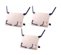 Generico Set 3 Pezzi Leggio Pieghevole in Plastica Bianco, Supporto per Spartiti Portatile Struttura Stabile, per Lettura e Performance Musicali a Casa o Scuola