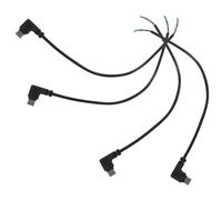 Generico Set 4 Pezzi Cavo USB Tipo C a 4 Pin Spina Maschio a 90 Gradi Cavo Aperto Semplice da 025M per Alimentazione e Trasferimento Dati per Riparazioni e Progetti Fai da Te