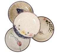 Generico Set 4 Pezzi Ciotole in Ceramica Piccole per Salse e Snack Ciotoline Versatili per Servire in Cerimonie e Feste Riutilizzabile