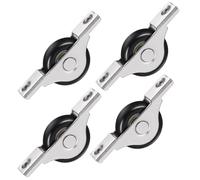 Generico Set 4 Pezzi Rulli per Porte Scorrevoli Armadi Ruote in Nylon Cuscinetti 30Mm Pulegge per Mobili Scorrevoli Compatte e Resistenti per Uso Domestico e Ufficio