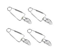 Generico Set 4 Pinze per Lumache a Molla in Acciaio Inossidabile Utensili da Cucina Multifunzionali Manico Ergonomico Clip per Servire Molluschi e Altri Alimenti per Buffet Feste e