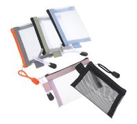 Generico Set 5 Pezzi Borsa Cosmetica in Rete con Zip, Resistente All’usura e Portatile, Compatta e Leggera per Organizzare Trucchi a Casa in Viaggio