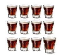 Generico Set 6/12 Bicchieri Shot in Vetro 60 ml - Bicchierini Liquore, Amaro, Grappa e Caffè - Design Resistente, Lavabili in Lavastoviglie, Ideali per Bar e Casa (12) -106178