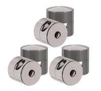 Generico Set 6 Clip da Parete Cavo a Vite in Alluminio Nero, Supporti di Ancoraggio Regolabili per Lampade Sospese, Organizer Cavi da Soffitto per Arredamento Vintage e Scrivania