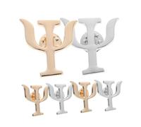 Generico Set 6 Spille da Bavero Psicologia in Lega Oro e Argento Distintivi per Cappello e Zaino Simbolo Psi Spille Decorative per Donna e Professionisti Medici
