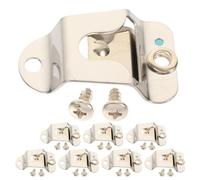 Generico Set 8 Clip Microfono per Auto con Viti Supporto Morsetto Microfono Veicolo Resistente e Stabile Radio per Comunicazioni in Mobilità