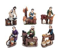 Generico Set 8 Pastori Mestieri in Resina 15 cm Presepe Statuine in Personaggi Assortiti 8 soggetti Diversi Personaggi Mestieri Ideali per Realizzare Il presepio Napoletano