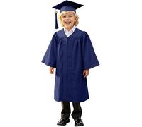 Generico Set Abito Da Laureato Con Toga E Tocco Per Bambini Della Scuola Materna Ed Elementare Costume Per La Cerimonia Di Fine Anno Travestimento Completo Disponibile Per Bambine E Bambini 4-10 Anni