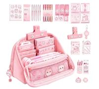 Generico Set Astuccio Set Ritorno a Scuola Gatto Stiloso | Set Astuccio Cancelleria Per Compagni Di Classe Riordino Durante La Ricreazione Lezioni Studio Quotidiano Esami
