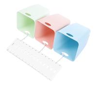 Generico Set Bidoni per Riciclaggio da Cucina a Parete in Plastica Contenitori Compatti per Raccolta Differenziata Salvaspazio Pannello per Installazione Semplice e Uso Pratico