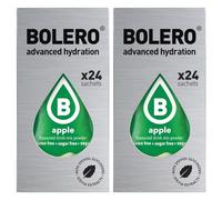 Generico Set Bolero Drink da 48 Bustine 3 grammi Apple Mela 3 gr Gusti Diversi Assortimento alla Frutta Preparato Polvere Solubile Bevanda Fresca in Acqua,144 grammi dolcificato stevia,0.14 kilograms