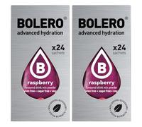 Generico Set Bolero Drink da 48 Bustine 3 grammi Raspberry (lampone) 3 gr Gusti Diversi alla Frutta Preparato Polvere Solubile Bevanda Fresca in Acqua,144 grammi dolcificato stevia,0.14 kg