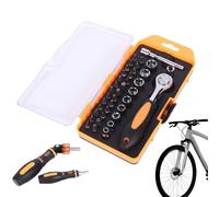 Generico Set Chiavi a Cricchetto,Acciaio Robusto Multiuso | Set Combinato,Per Manutenzione Domestica Automotive Fai Da Te Installazione Riparazioni