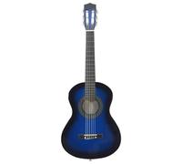 Genérico Set Chitarra Classica per Principianti Blu 8 pz 1/2 34",Blu,2.05kg,70125