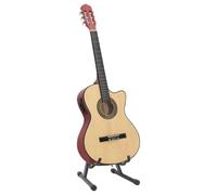 Generico Set Chitarra Western 12 pz con Equalizzatore e 6 Corde,Marrone chiaro,3.8kg,70137