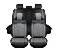 Generico Set Coprisedili Auto Universale per Honda Pilot 2003-2026,Coprisedili Anteriori e Posteriori 5 Posti,Impermeabile, Accessori per interni auto-Nero Grigio