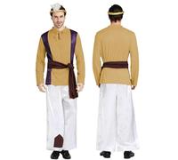 Generico Set Costume Pastore Medievale per Cosplay Adulti Costume da Re Mago Baltasar, Viola da Uomo