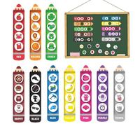 Generico Set cromosorting Magnetico - Magneti a Colori per Bimbi | Gioco abilità Manuale | Confezione 10 Calamite frigo, Strumento didattico riconoscimento tonalità, Design calamitoso