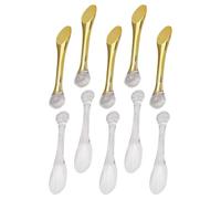 Generico Set da 10 Spatole per la Cura della Pelle in ABS Applicatori per Crema Viso e Occhi Strumento Cosmetico Piccolo e Resistente per Viaggi e Uso Quotidiano