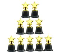 Generico Set da 10 Trofei a Forma di Stella in Plastica per Premi per Vincitori di Gare e Concorsi Decorazioni per Feste e Centrotavola
