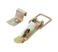 Generico Set da 2 Chiavistelli a Leva A16 per Porta di Camion e Carrozze Morsetti di Fissaggio in Materiale Spcc Resistente Design Semplice per Sicurezza e Uso Industriale