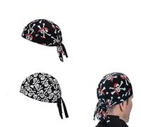 Generico Set Da 2 Pezzi Bandane Leggere E Traspiranti Per Uomo E Donna Ideali Per Ciclismo Outdoor Sport E Tempo Libero Stile Pirata Sottocasco Per Moto (Stile C)