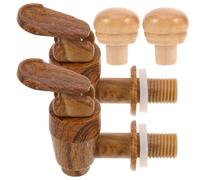 Generico Set da 2 Rubinetti Vintage in Plastica per Contenitori di Vino Tappo Ermetico, Diametro 1,1 Cm e Filetto 1,5 Cm, Accessorio Pratico per Mantenere Freschezza e Versare Comodamente