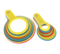 Generico Set da 2 Strumenti di Misurazione della Frutta in Plastica per Pere e Frutti, Cerchi di Classificazione Affidabili e Facili da Usare Misure da 25 a 110 Mm