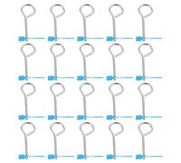 Generico Set da 20 Sigilli di Sicurezza per Estintori Perni in Ferro e Guarnizioni in Plastica, Accessori Antincendio per Casa, Ufficio e Spazi Pubblici, Indicatore Visivo Colore Casuale