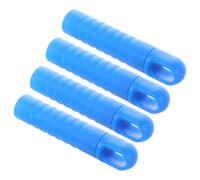 Generico Set da 4 Tappi Terminali per Manico Scopa e Mop in Pp con Design Ergonomico, Colore Blu, con Foro per Appendere, per Sostituzione Manici Lava Pavimenti