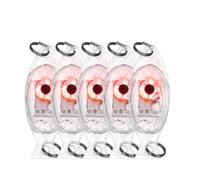 Generico Set da 5 lampade Ultra-Luminose per trappole da Pesca, Esche Luminose Impermeabili per Pesca in acque Profonde, galleggianti notturni, lampade LED per Esche, trote e salmoni (Rosso)