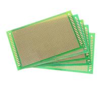 Generico Set da 5 Schede Pcb Monofacciali in Fibra di Vetro 9x15 Cm per Circuito Stampato, Prototipazione Elettronica Fai da Te e Saldatura in Progetti di Elettrotecnica