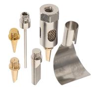 Generico Set da 6 Punte di Ricambio per Saldatore a Butano in Metallo Testa Torcia per Utensile di Saldatura Portatile Accessori per Saldatura Professionale Wireless