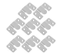 Generico Set da 8 Pezzi Ganci da Parete per Specchi Pesanti in Acciaio Inox, Staffa di Montaggio a Incastro per Cornici Grandi, Supporto Resistente per Appendere Quadri in Soggiorno, Bagno