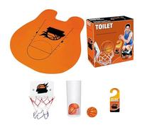 Generico Set da Basket per Toilette, Gioco di Basket per Toilette | Set canestro da - Gioco interattivo del Cerchio sul Posto di Lavoro, Divertente Giocattolo Sportivo da Bagno per Gli Amanti del