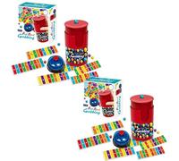 Generico Set da Gioco Bingo Abbinamento Colori, Gioco di Acchiappa Perle Veloce, Giochi Educativi Veloci, 90 Perle e 6 Carte Codice, 1 Campanello e Contenitore di Perle per Gruppo (2 PCS)