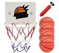 Genérico Set da pallacanestro | STO balonce per bambini 160 g | Mini Bal oncesto | Anello sopra la porta con palline per camera da montato all'aperto Mini gioco sportivo sulla porta