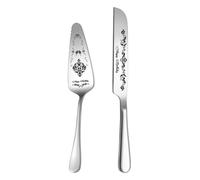 Generico Set da portata per torta, pala per torta in acciaio inossidabile,Set tagliatorta e per | Tagliatorta e per splendidamente incisi, elegante ricordo per gli sposi
