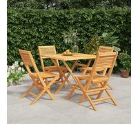 Generico Set da Pranzo per Giardino 5 pz in Legno Massello di Teak,Marrone,39.86kg,3155040