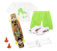 Generico Set da Skateboard per Le Dita | Finger Scooter Fingerboard Skateboard Movimento della Punta delle Dita | Finger Toy novità Sensoriale attività Scooter Skateboard Kit