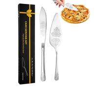 Genérico Set da taglio per torta nuziale, set da taglio per torta per matrimonio - taglierina per torte in acciaio - Set di torte con manico ergonomico per restaurare