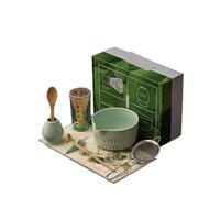 Generico Set da tè Matcha 8 pezzi for ciotola in ceramica con beccuccio e strumenti for la preparazione del(8PCS-B09)