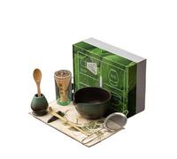 Generico Set da tè Matcha 8 pezzi for ciotola in ceramica con beccuccio e strumenti for la preparazione del(8PCS-A03)