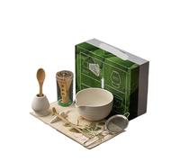 Generico Set da tè Matcha 8 pezzi for ciotola in ceramica con beccuccio e strumenti for la preparazione del(8PCS-A04)