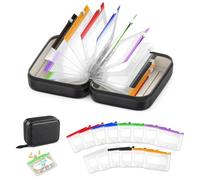 Generico Set de pastillero impermeable A8 con 14 bolsitas de colores, estuche impermeable para pastillas A8, de 7 a 14 días, pastillero portátil con cremallera, ideal para viajes y uso diario (02#)
