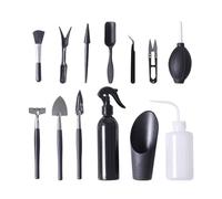 Generico Set di 13 Attrezzi for Piante grasse, Mini Giardino, trapianto Manuale Fiori in Miniatura, Bonsai(13Pcs1)