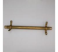 Generico Set di 16 aste per tappeti per Scale in Ottone Anticato - 110 cm (43 2/7") Ferramenta Resistente con pomello Rotondo per un'installazione sicura del Tappeto, Ideale per Le Scale di casa