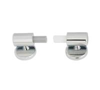 Generico Set di 2 Cerniere for WC con Chiusura Ammortizzata, sedili Ricambio, Coperchio, Perno a Vite, connettore Hardware, Raccordo rapido
