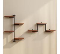 Generico Set di 2 Mensole da Muro Modulari da Parete, Scaffali Verticali for Libri, Piante, Foto e Decorazioni for Casa